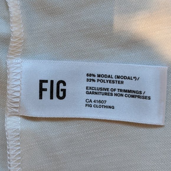 Fig Reversable Off-White Round Neck Tank - Picture 5 of 5